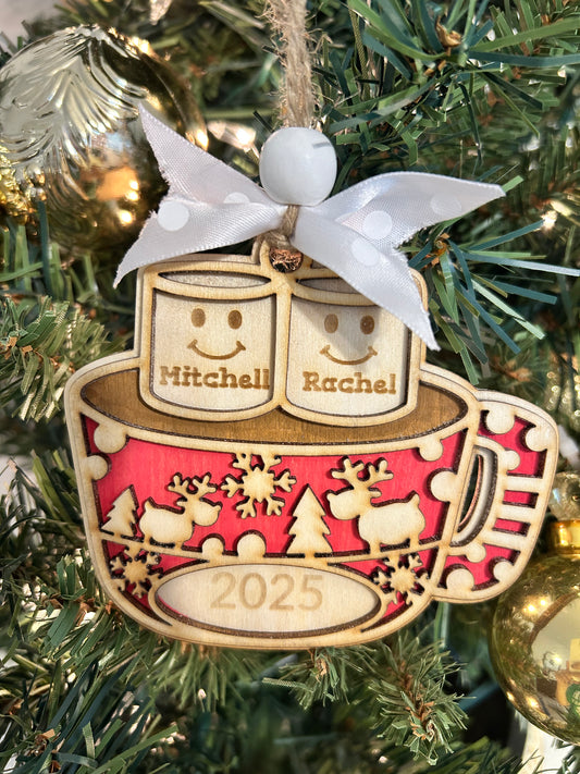 Marshmallow Hot Cocoa Ornament