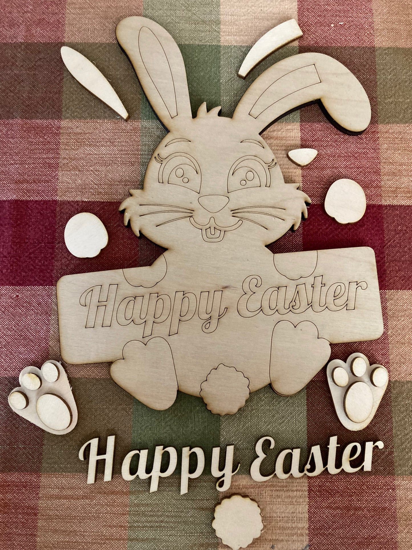DIY Easter Bunny Craft Kit – Paint & Assemble Together! 🐰🎨