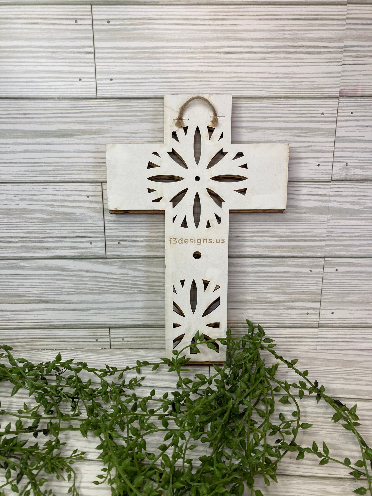 Layered Wooden Cross 9 1/2"