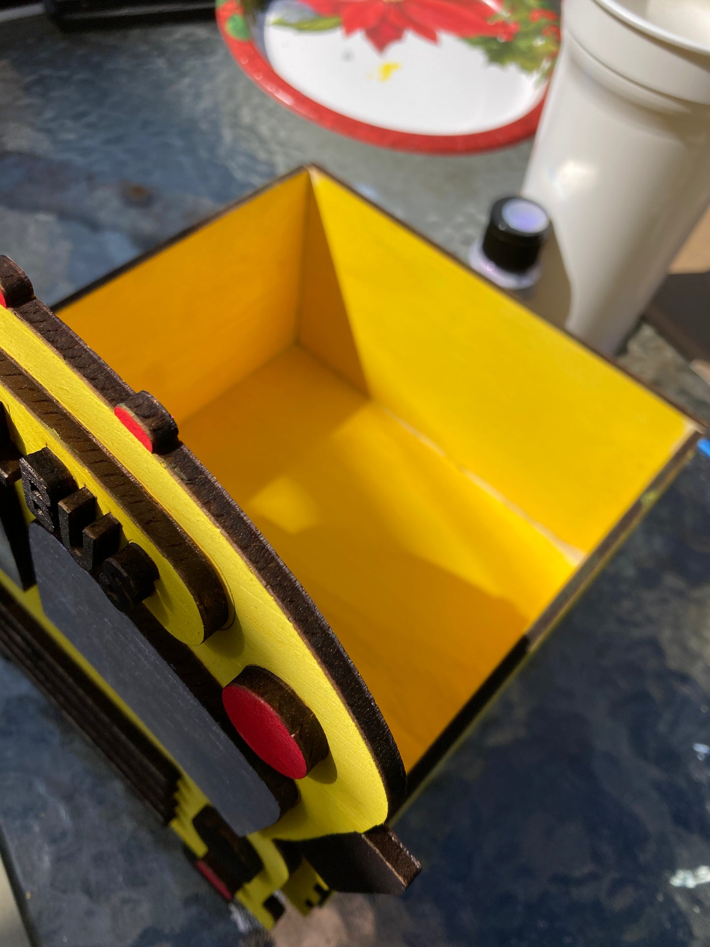 Retro School Bus Planter Box, Catch All Box, Funky Home Decor (Copy)